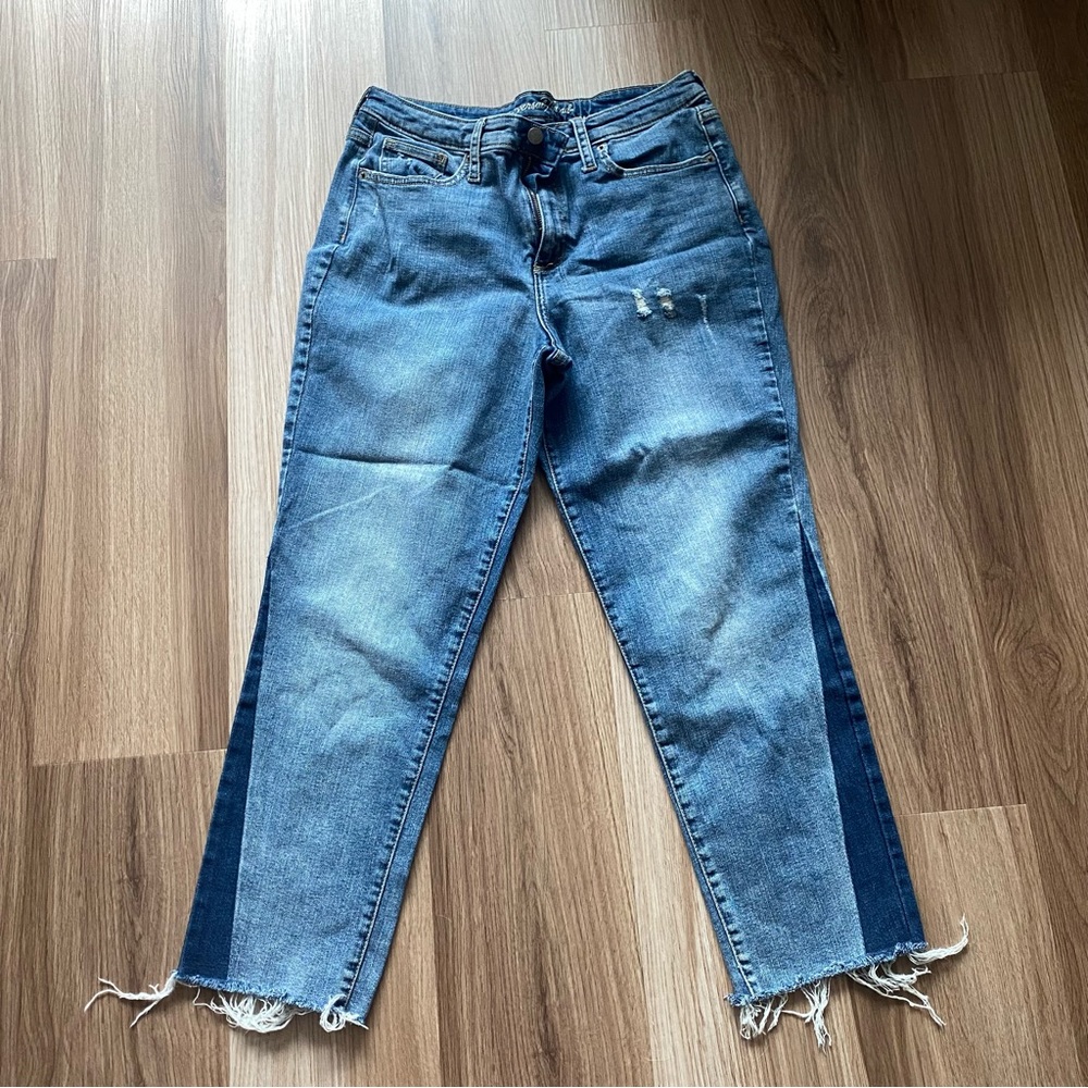 💙Color Block Jeans